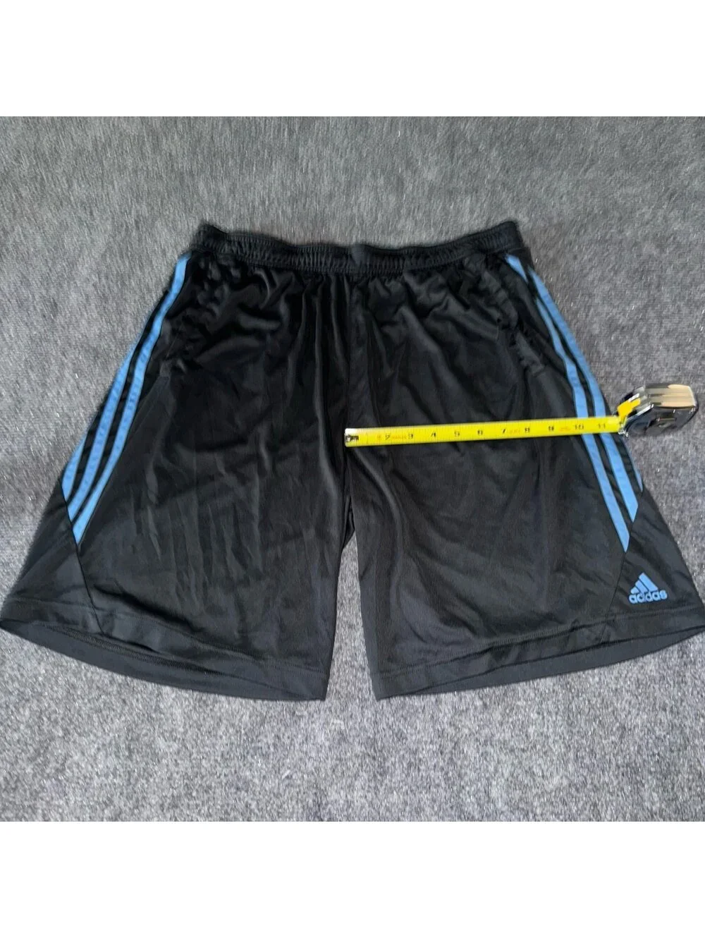 Adidas Blue Stripe Baggy Athletic Shorts Mens LG Vtg y2k 90s Rare